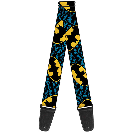 Buckle-Down Guitar Strap - Batman Signals Stacked