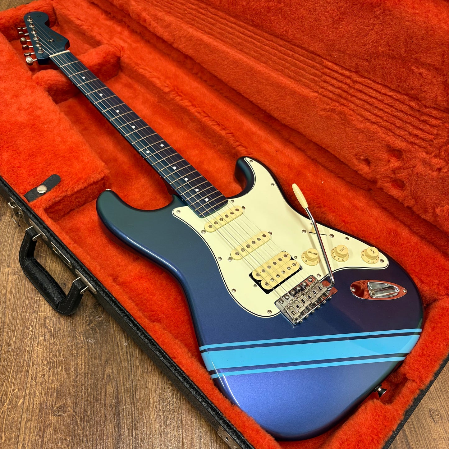 Pre-Owned Fender MIJ STR-ALLVC BTP Stratocaster - Blue Purple Flip-Flop