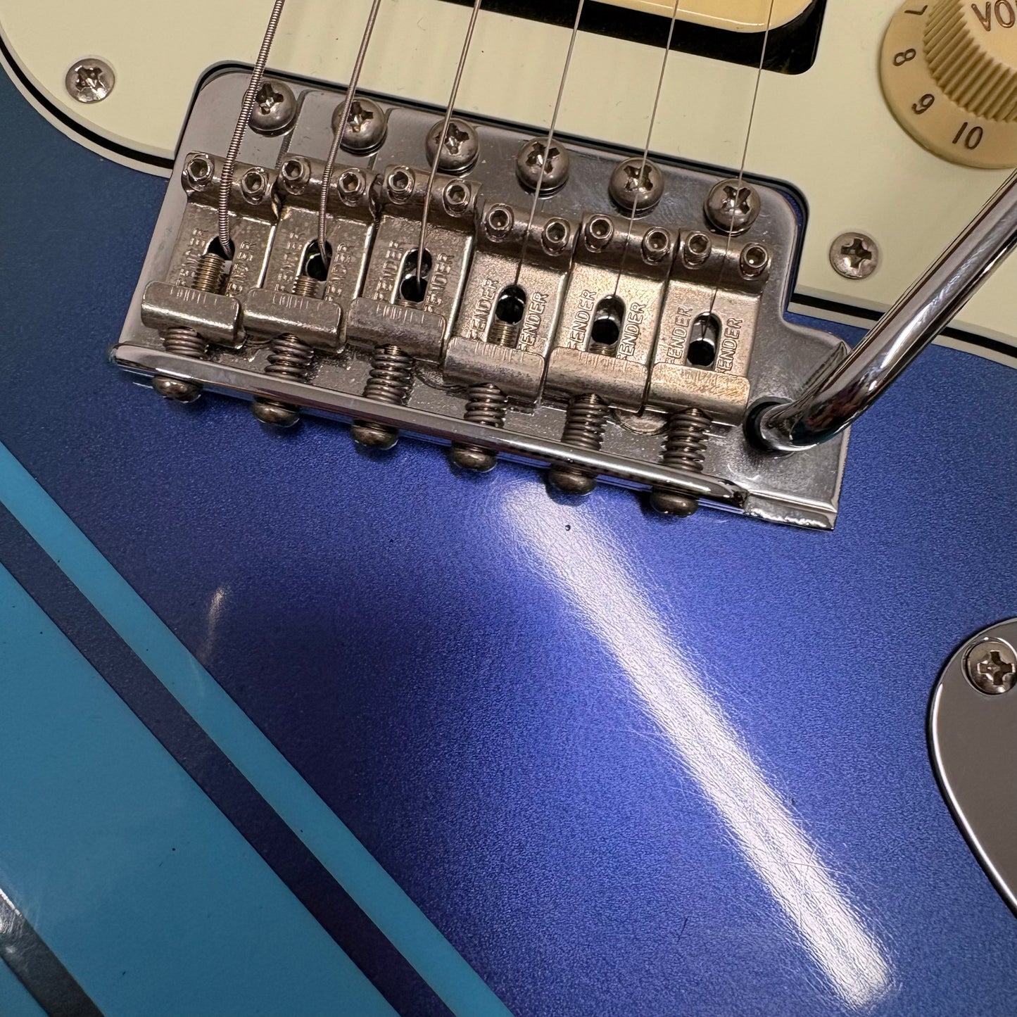 Pre-Owned Fender MIJ STR-ALLVC BTP Stratocaster - Blue Purple Flip-Flop