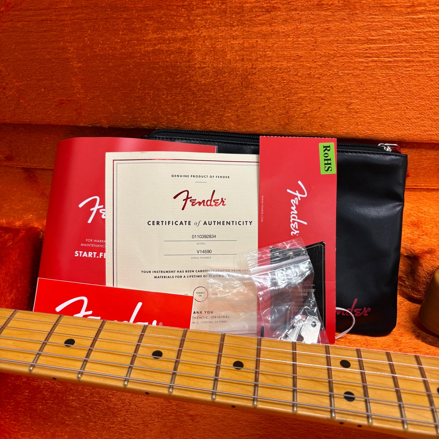 Pre-Owned Fender American Vintage II 1972 Telecaster Thinline - Aged Natural - 2023