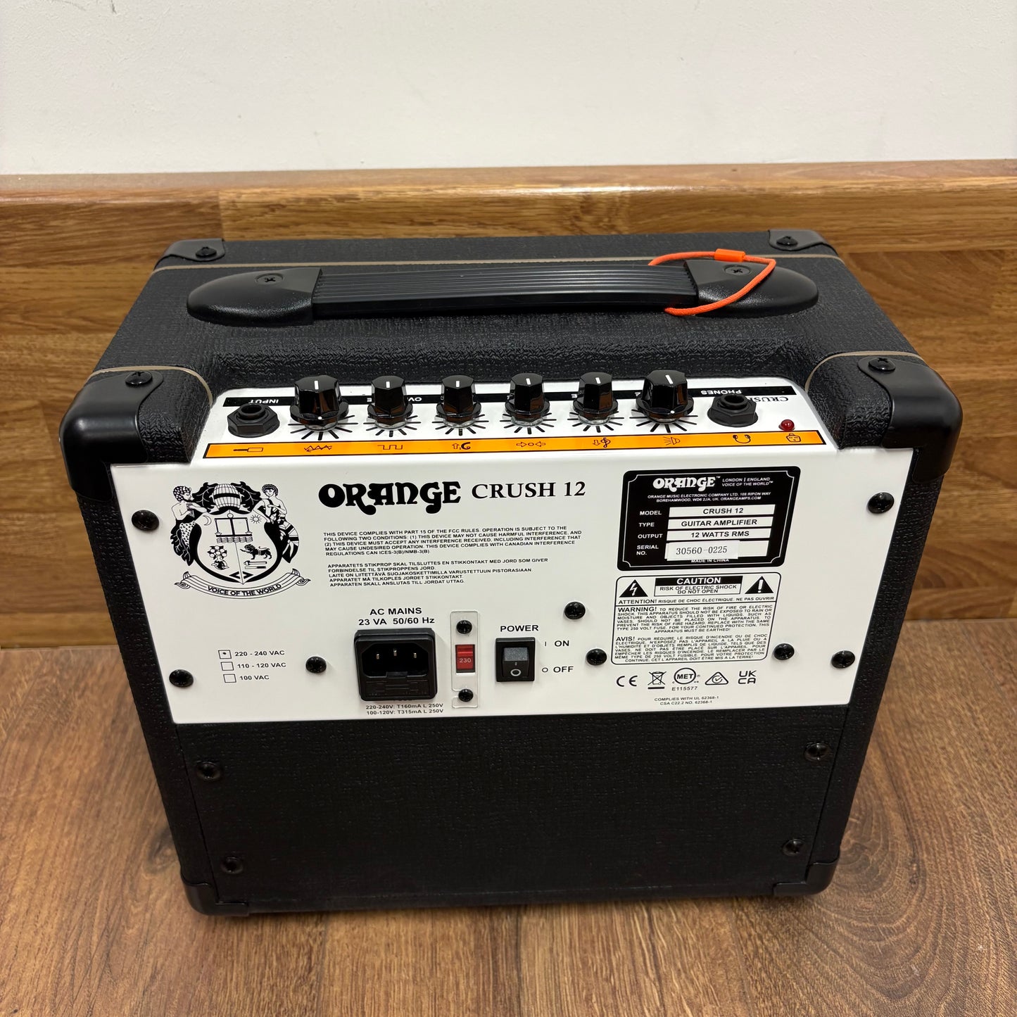 Pre-Owned Orange Crush 12 Guitar Amplifier Practice Combo - Black
