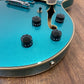 Pre-Owned D'Angelico Premier Doublecut Semi-Hollow Stopbar - Ocean Turquoise