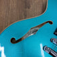 Pre-Owned D'Angelico Premier Doublecut Semi-Hollow Stopbar - Ocean Turquoise