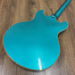 Pre-Owned D'Angelico Premier Doublecut Semi-Hollow Stopbar - Ocean Turquoise