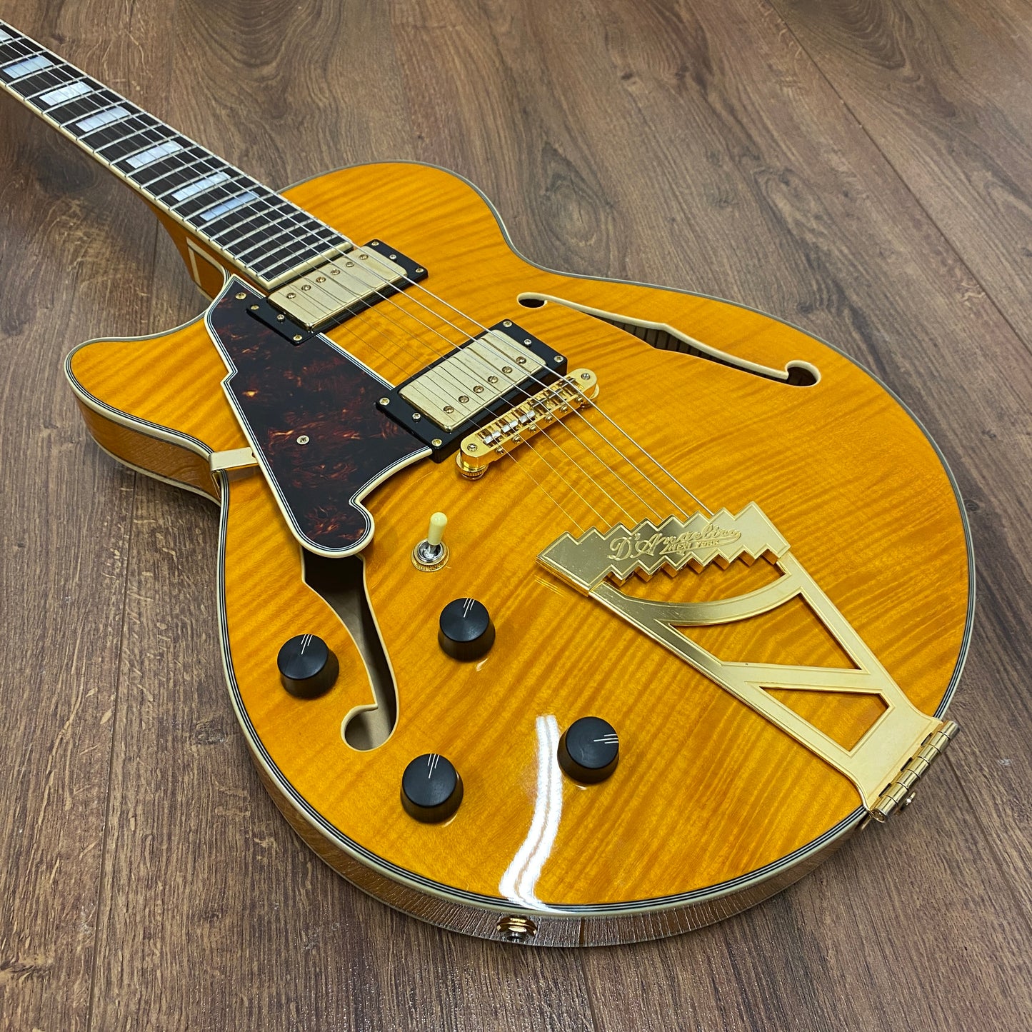 Pre-Owned D'Angelico Excel EX-SS - Left Handed - Vintage Natural