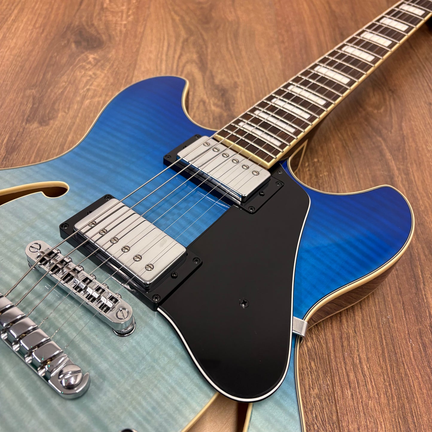 Pre-Owned Ibanez AS73FM Artcore - Azure Blue Gradation