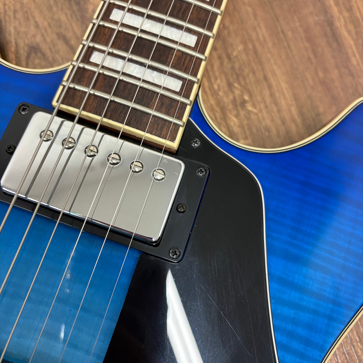 Pre-Owned Ibanez AS73FM Artcore - Azure Blue Gradation
