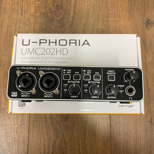 Pre-Owned Behringer UMC202HD USB Audio Interface