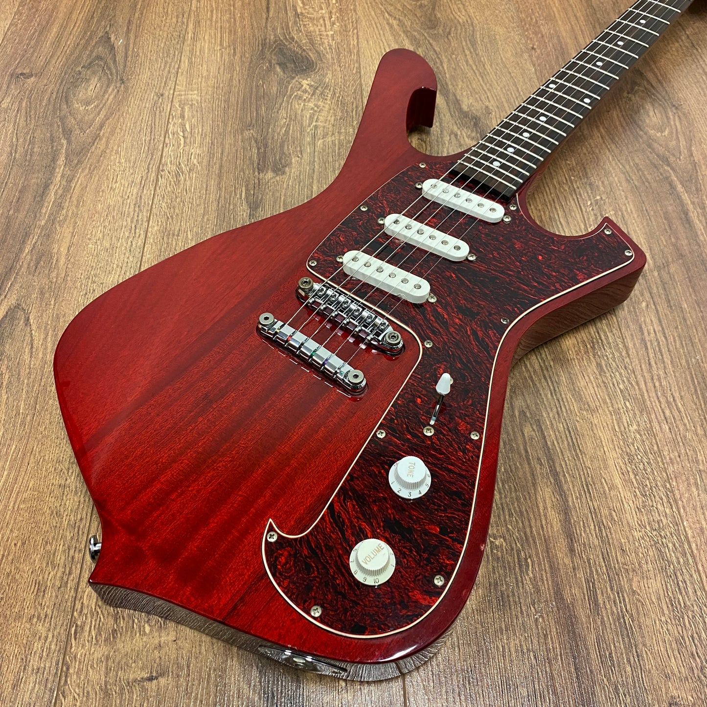 Pre-Owned Ibanez FRM100 PGM Paul Gilbert Fireman - Trans Red