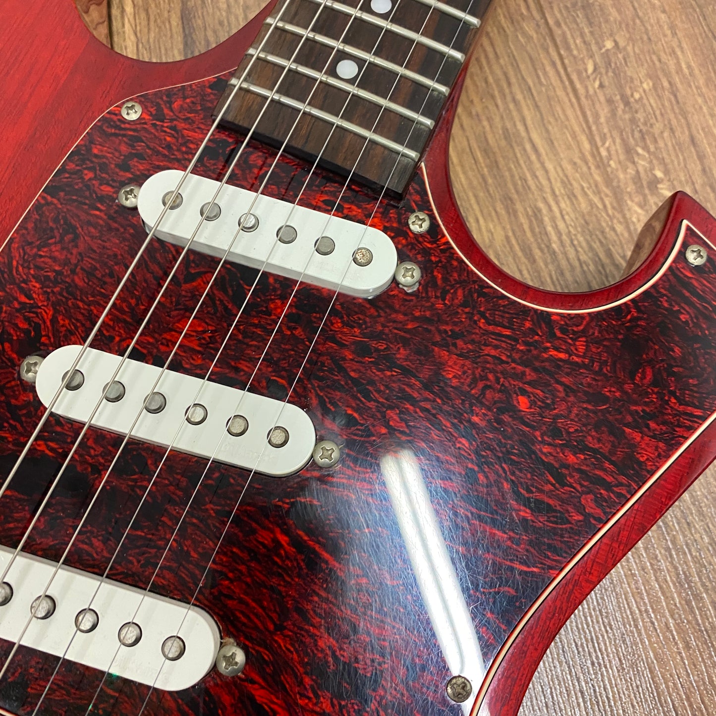 Pre-Owned Ibanez FRM100 PGM Paul Gilbert Fireman - Trans Red