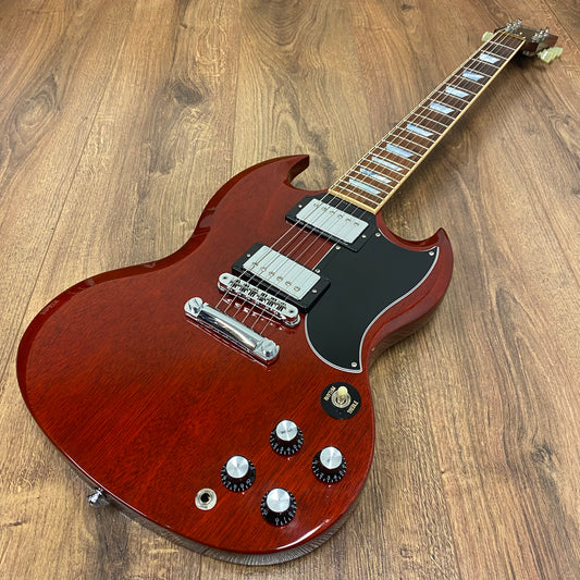 Pre-Owned Gibson SG Standard 'Les Paul 100' - Cherry Red - 2015