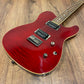 Pre-Owned Fender FMT Custom Telecaster HH - Crimson Red Transparent