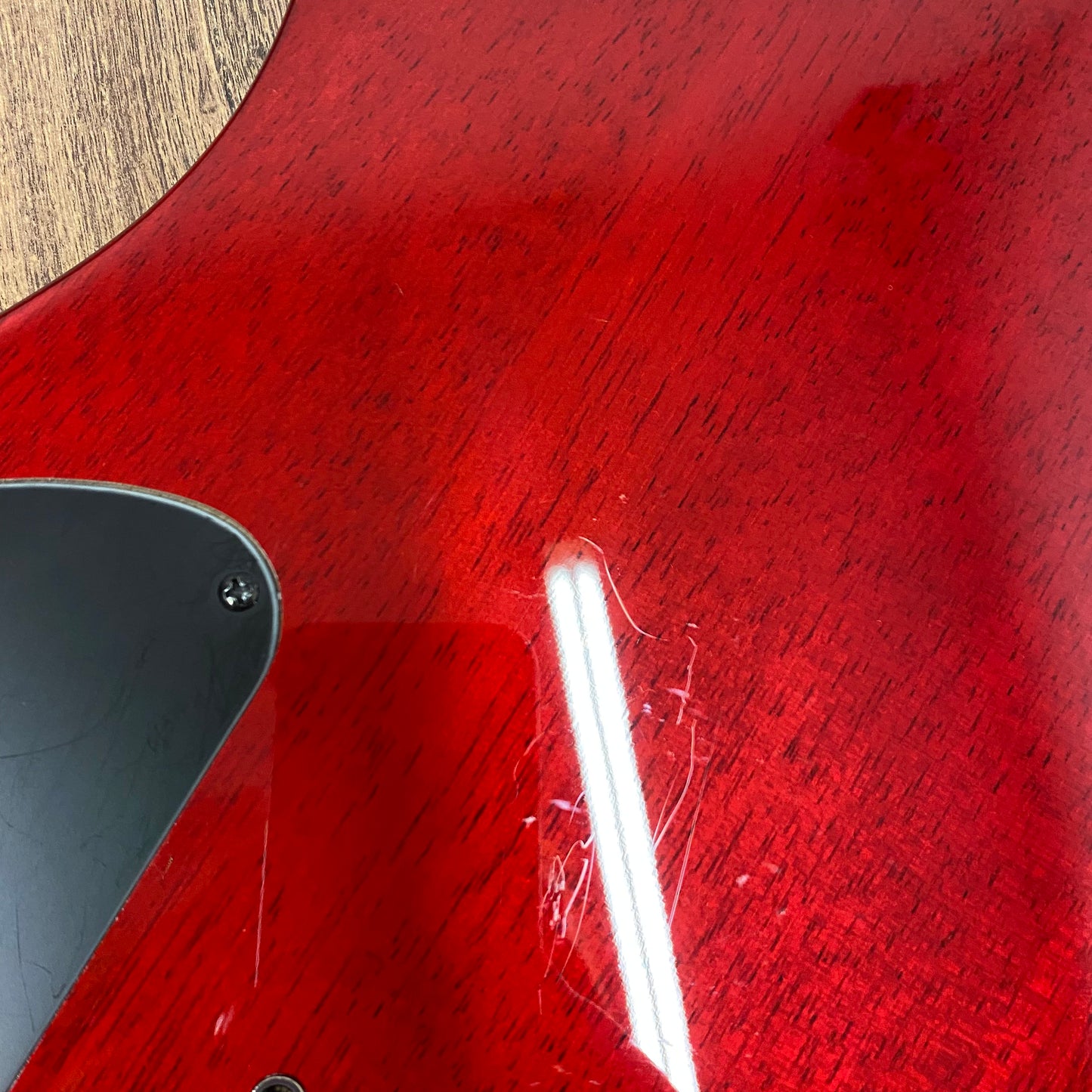 Pre-Owned Fender FMT Custom Telecaster HH - Crimson Red Transparent