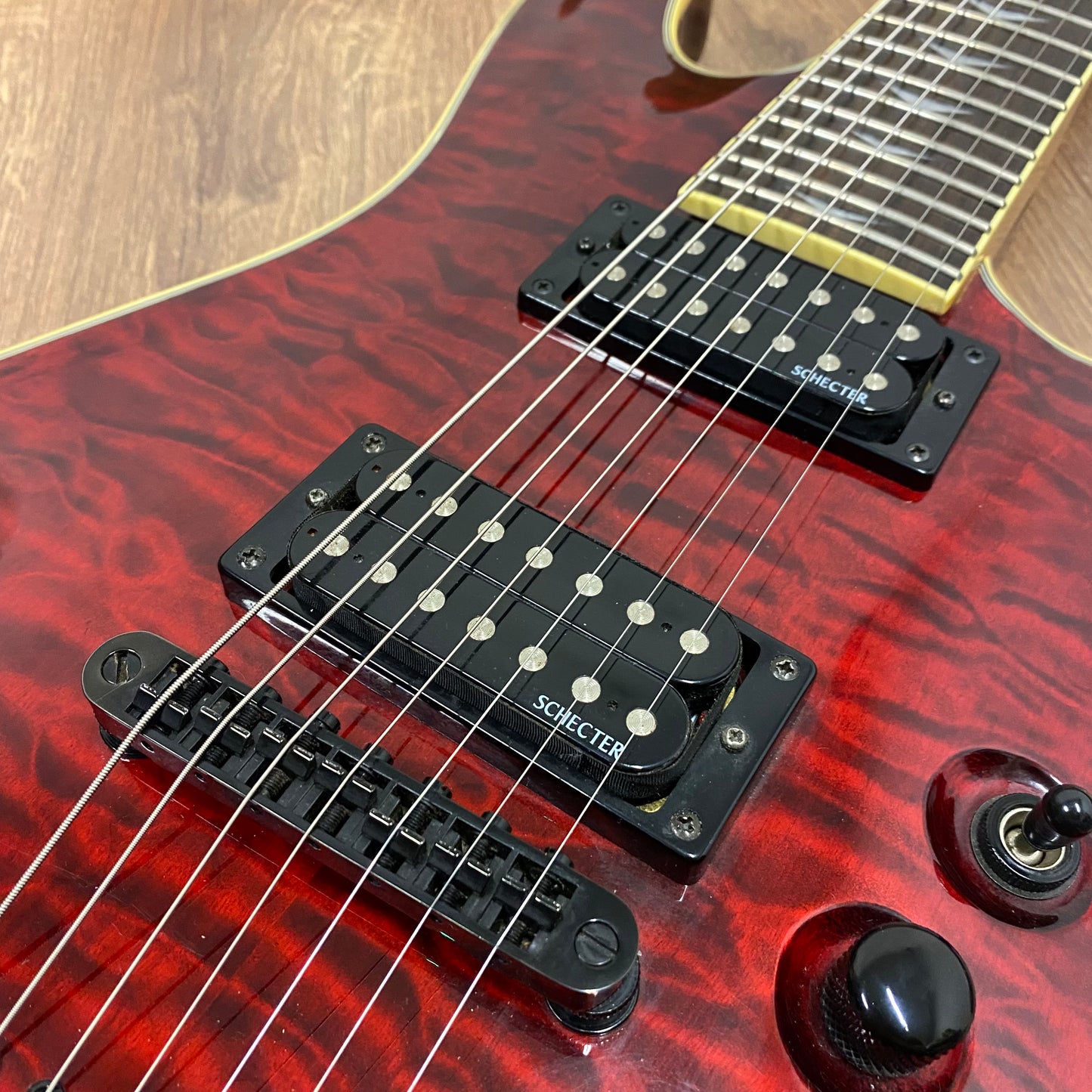 Pre-Owned Schecter Omen Extreme-7 - Black Cherry