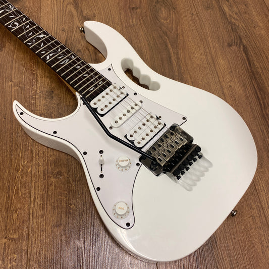 Pre-Owned Ibanez JEMJR Steve Vai Jem Jr - Left Handed - White