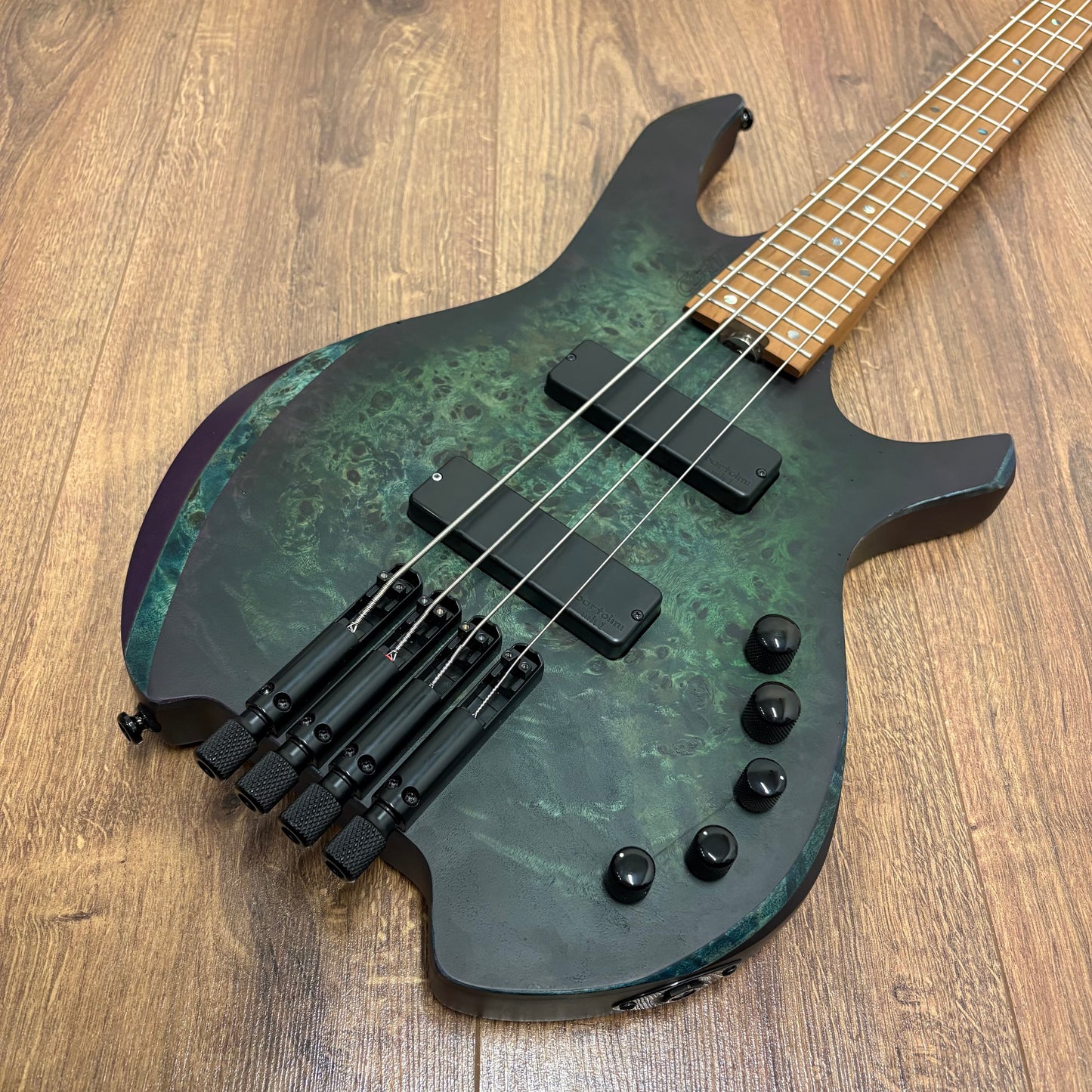 Pre-Owned Cort Space 4 Headless Bass - Star Dust Green