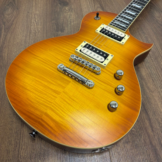 Pre-Owned ESP LTD EC-1000T FM w/ Fishman Fluence Pickups - Honey Burst Satin