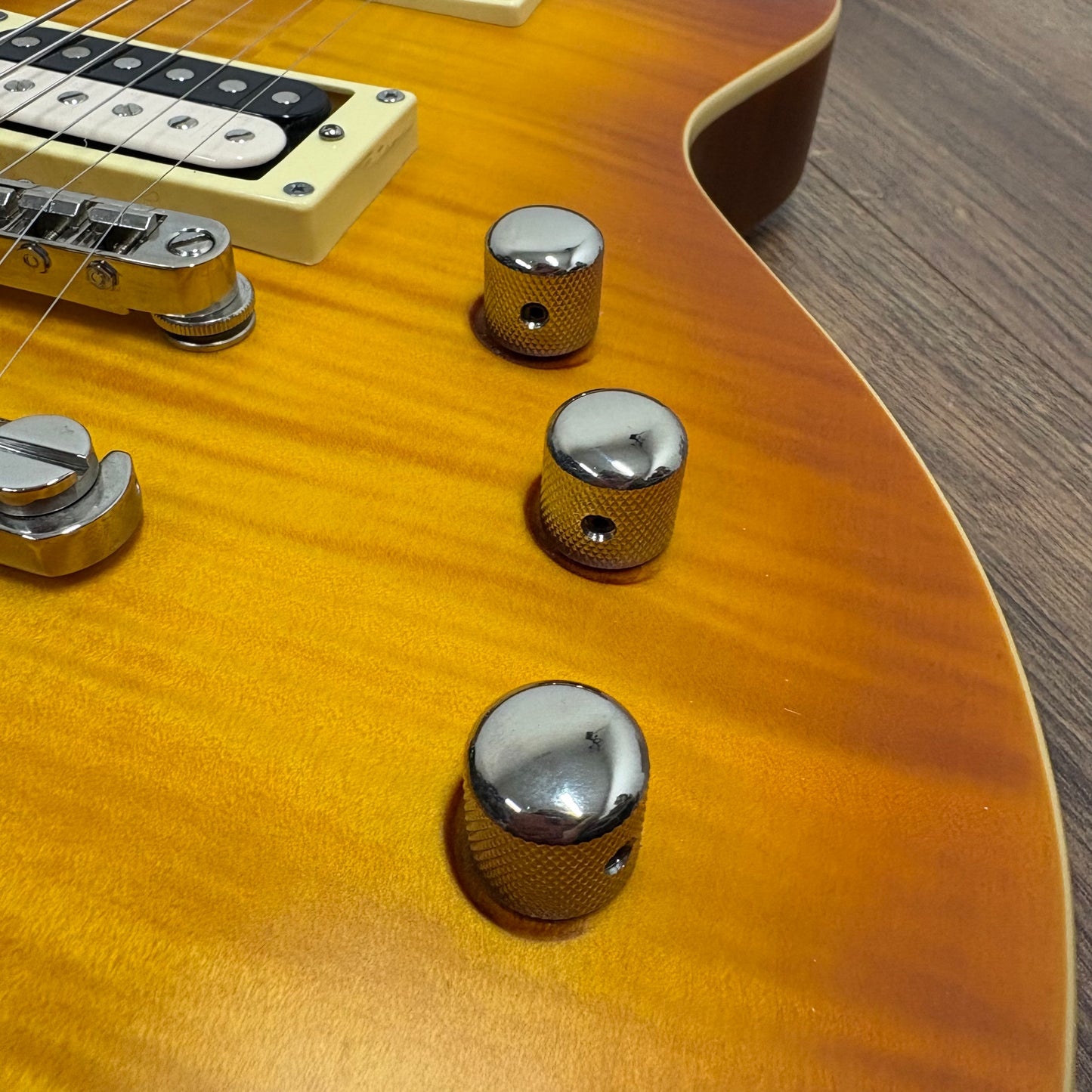 Pre-Owned ESP LTD EC-1000T FM w/ Fishman Fluence Pickups - Honey Burst Satin