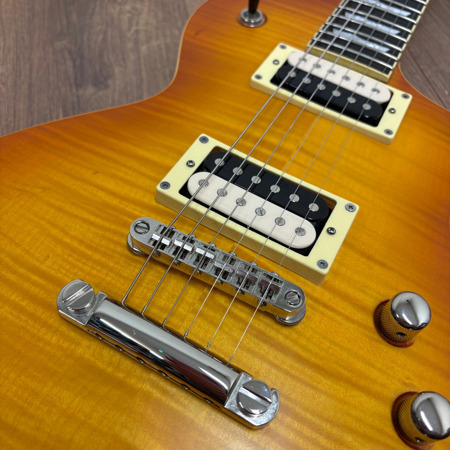 Pre-Owned ESP LTD EC-1000T FM w/ Fishman Fluence Pickups - Honey Burst Satin