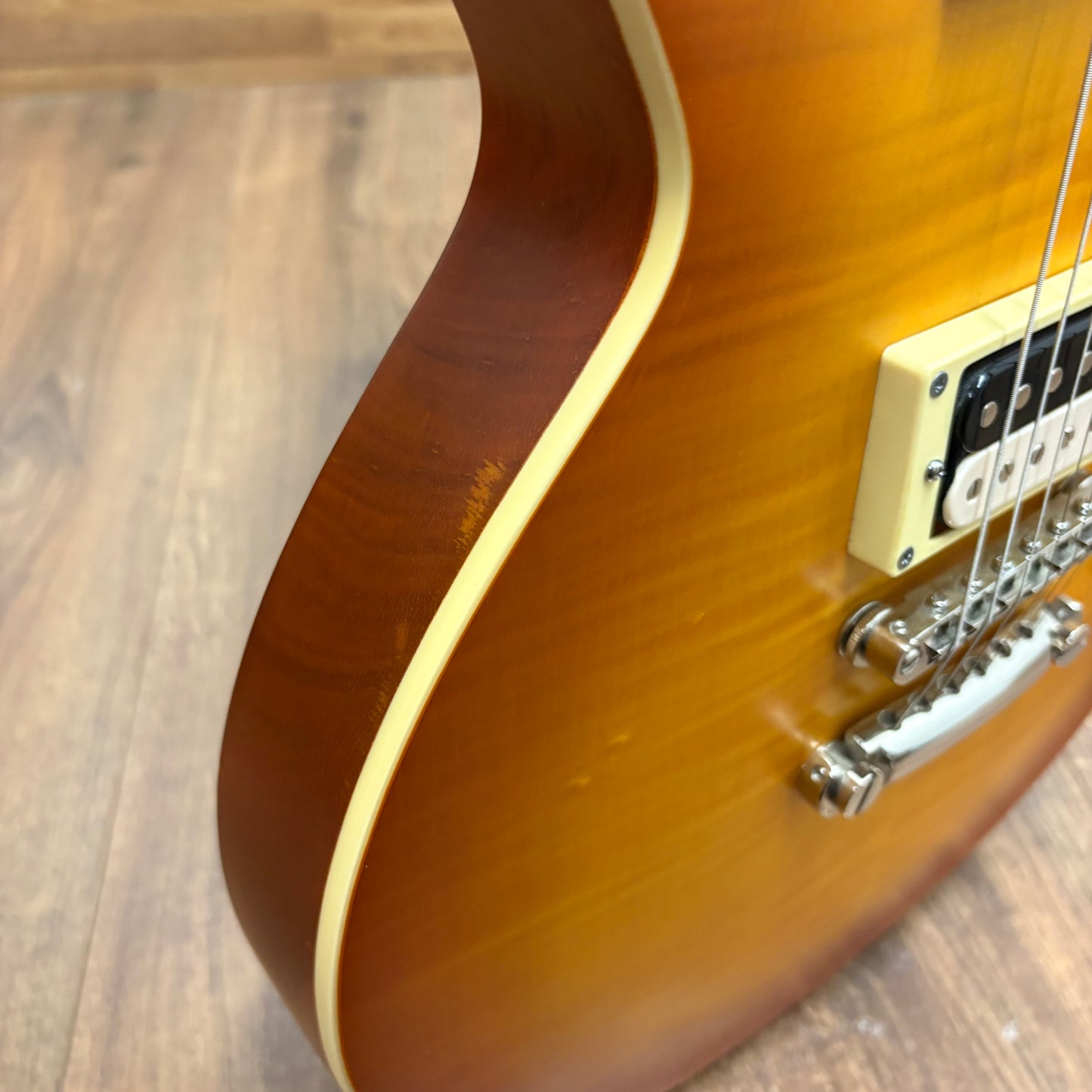 Pre-Owned ESP LTD EC-1000T FM w/ Fishman Fluence Pickups - Honey Burst Satin