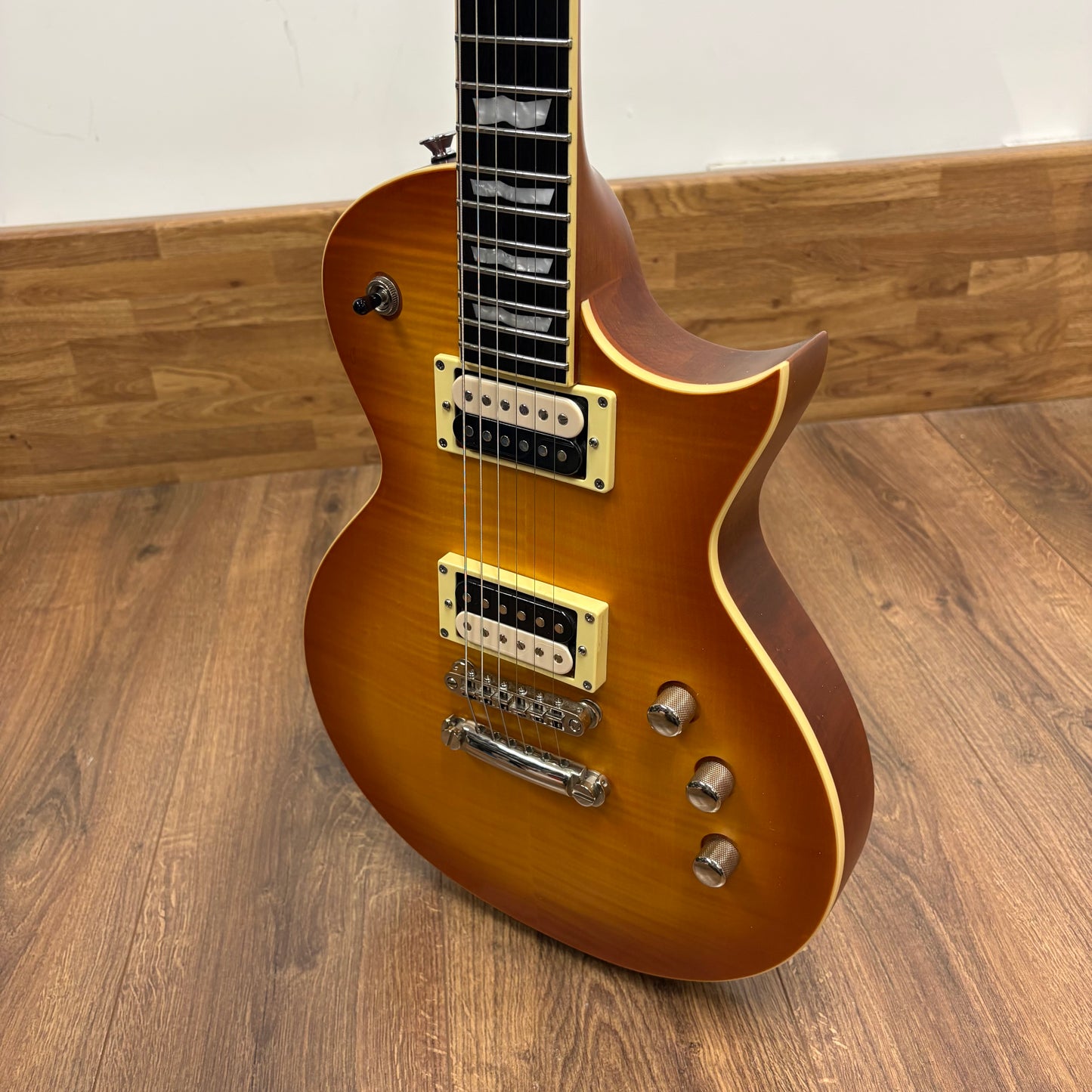 Pre-Owned ESP LTD EC-1000T FM w/ Fishman Fluence Pickups - Honey Burst Satin