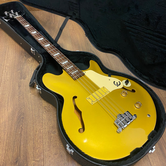 Pre-Owned Epiphone MIK Jack Casady Bass - Metallic Gold - 2004