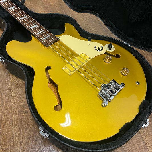 Pre-Owned Epiphone MIK Jack Casady Bass - Metallic Gold - 2004