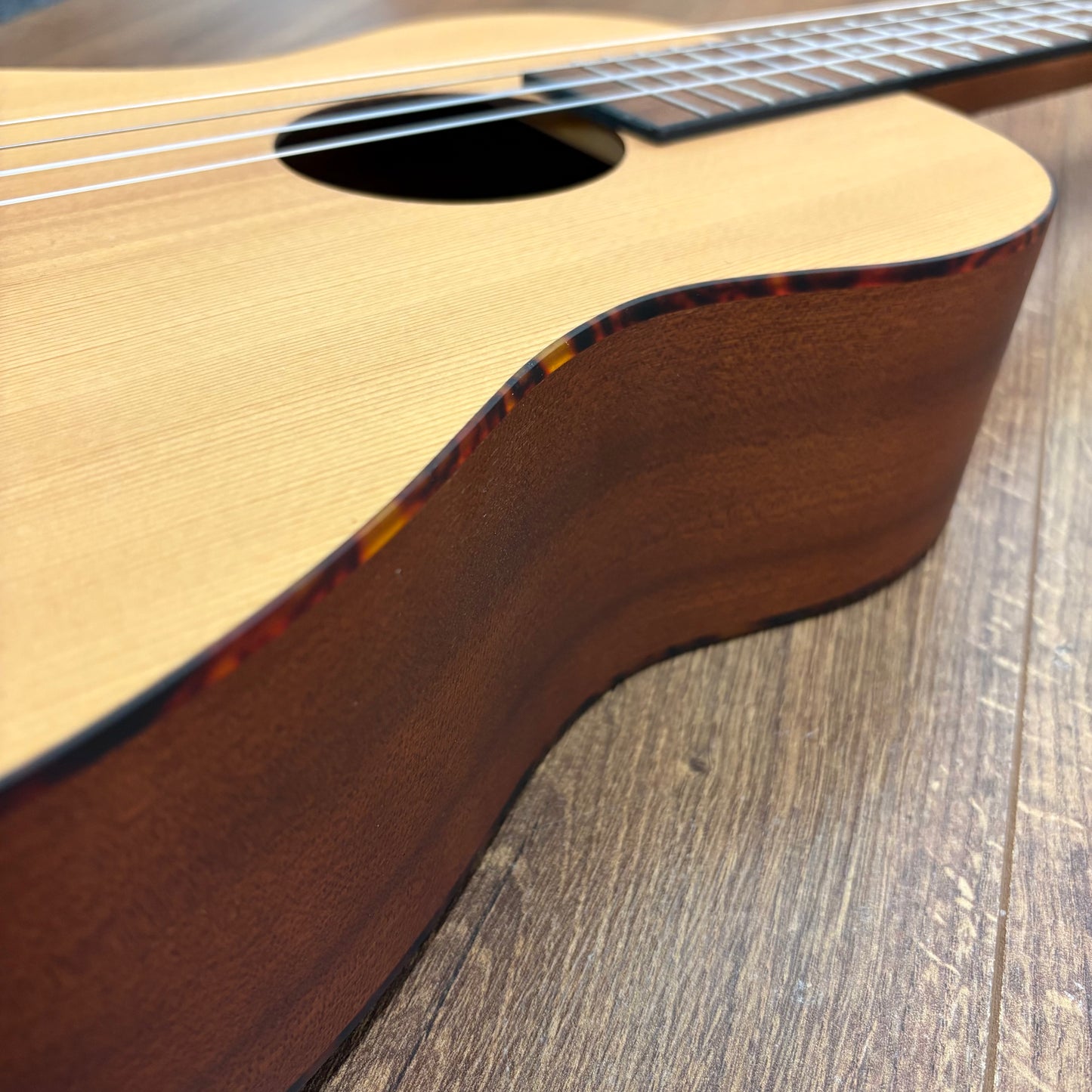 Pre-Owned Ortega Bonfire Series Baritone Ukulele - Spruce/Sapele Natural