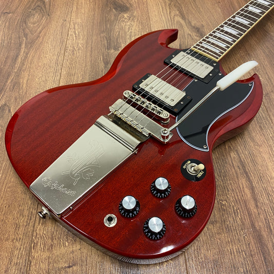 Pre-Owned Epiphone SG Standard Vibrola - Cherry Red