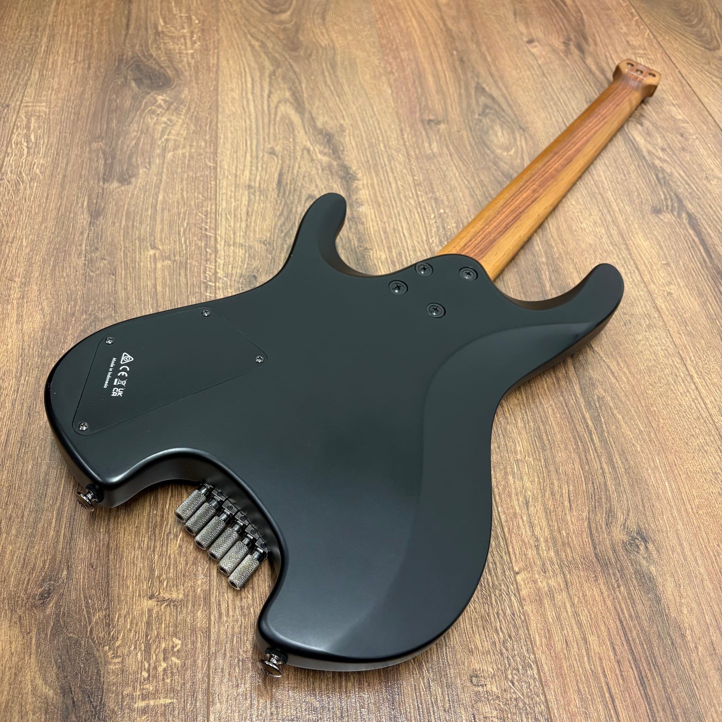 Pre-Owned Ibanez QX52-BKF Headless Guitar - Black Flat