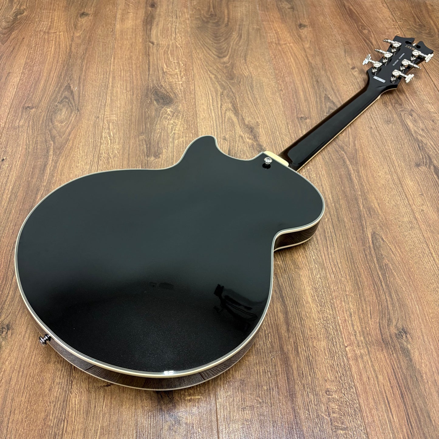 Pre-Owned D'Angelico Premier SS Single Cutaway - Black Flake