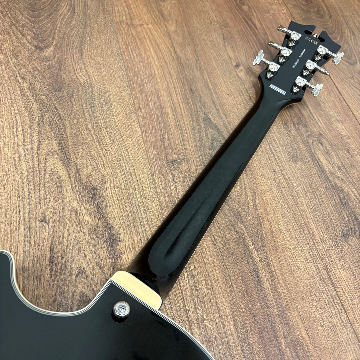 Pre-Owned D'Angelico Premier SS Single Cutaway - Black Flake