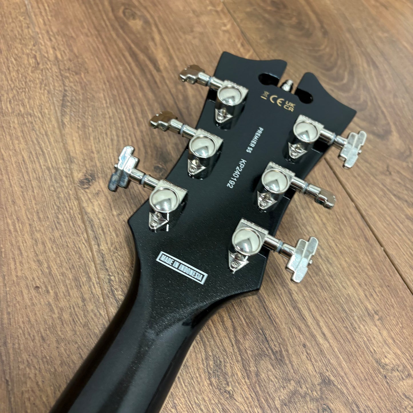 Pre-Owned D'Angelico Premier SS Single Cutaway - Black Flake