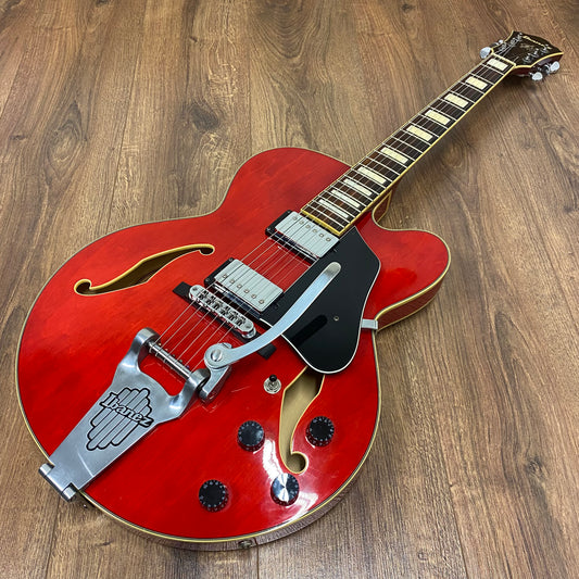 Pre-Owned Ibanez Artcore AFS75T - Cherry Red