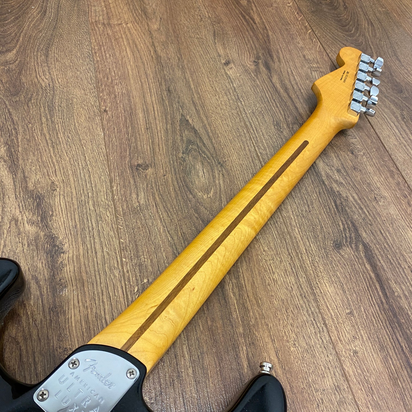 Pre-Owned Fender American Ultra Luxe Stratocaster HSS - Mystic Black