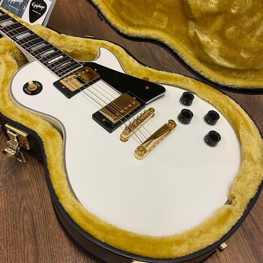 Pre-Owned Epiphone Inspired by Gibson Les Paul Custom - Alpine White