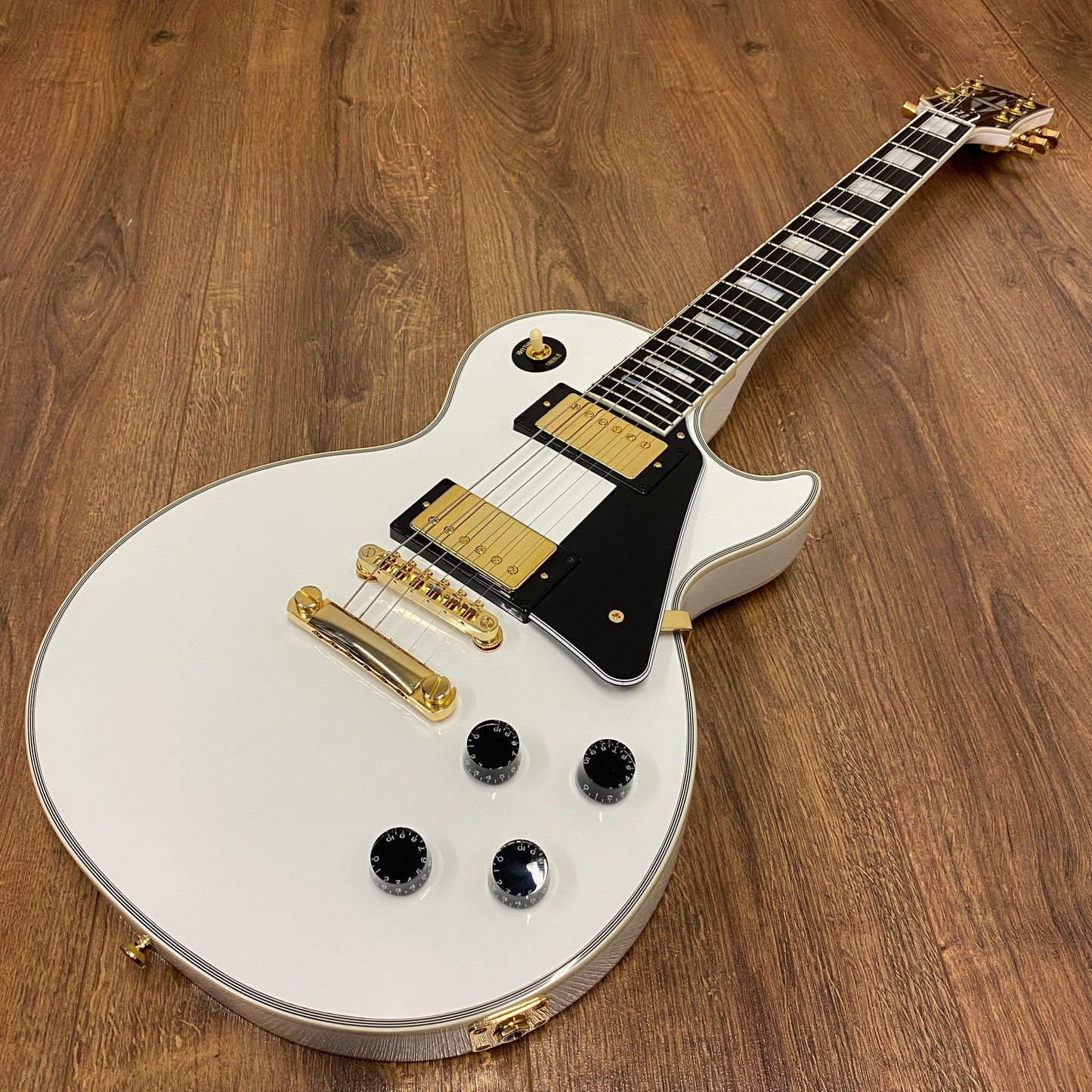 Pre-Owned Epiphone Inspired by Gibson Les Paul Custom - Alpine White