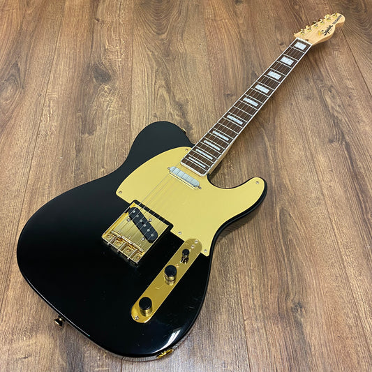 Pre-Owned Squier 40th Anniversary Telecaster Gold Edition w/ Bare Knuckle True Grit Pickups - Black