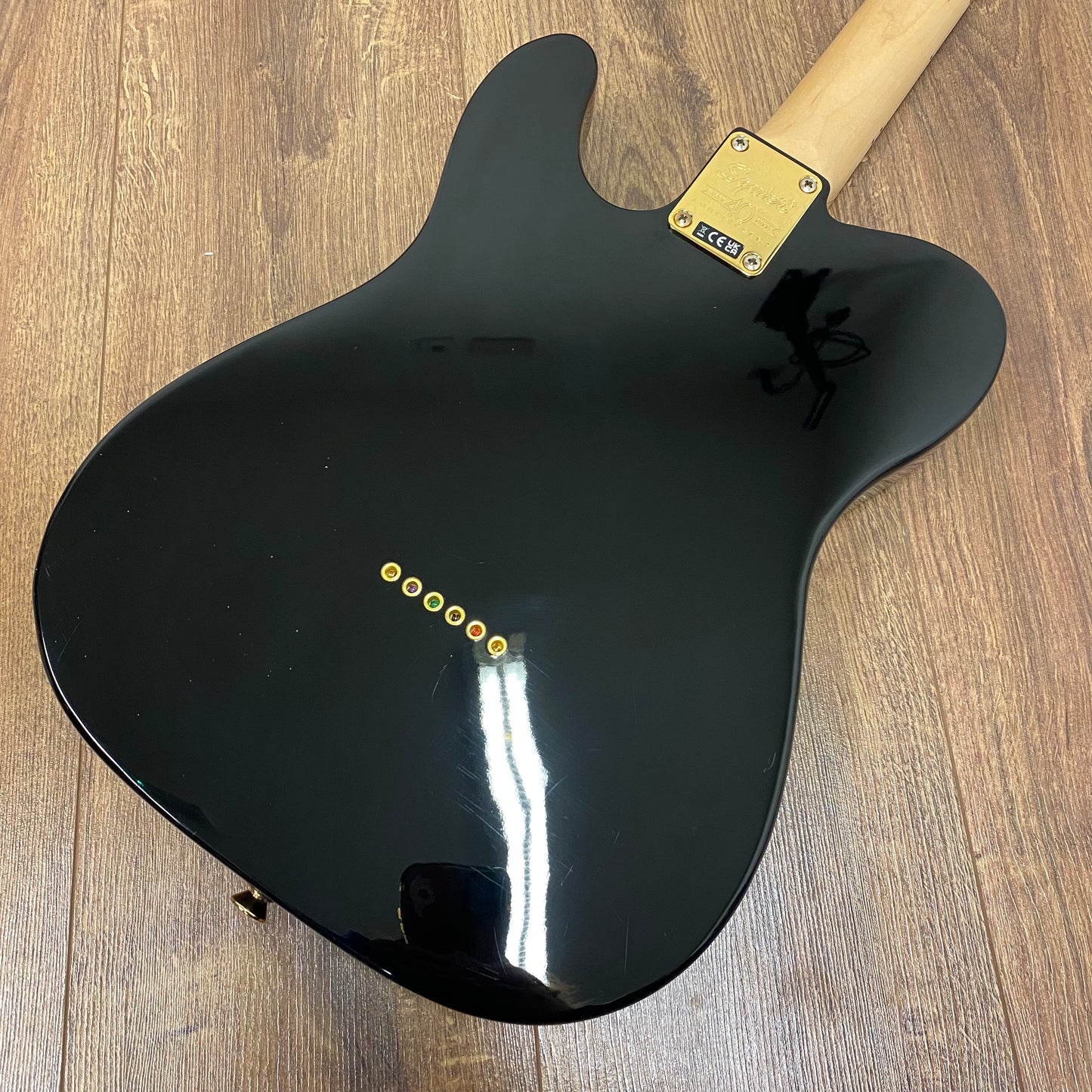 Pre-Owned Squier 40th Anniversary Telecaster Gold Edition w/ Bare Knuckle True Grit Pickups - Black