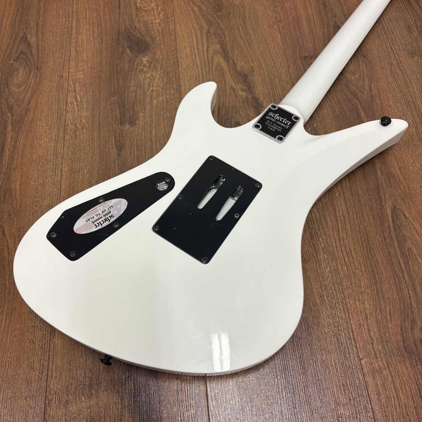 Pre-Owned Schecter Synyster Gates Standard - White & Black Pinstripes