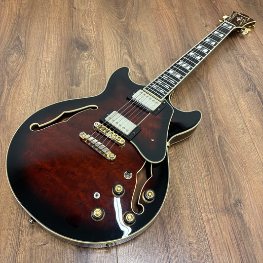 Pre-Owned Ibanez Artstar AM153-DBS - Dark Brown Sunburst