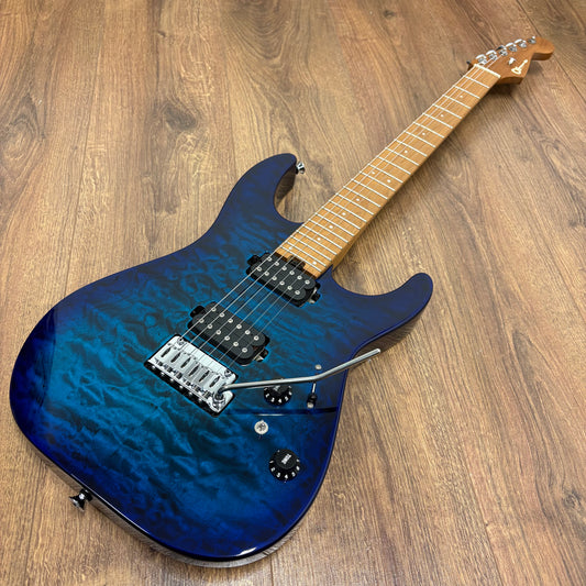 Pre-Owned Charvel Pro-Mod DK24 HH 2PT CM QM - Chlorine Burst
