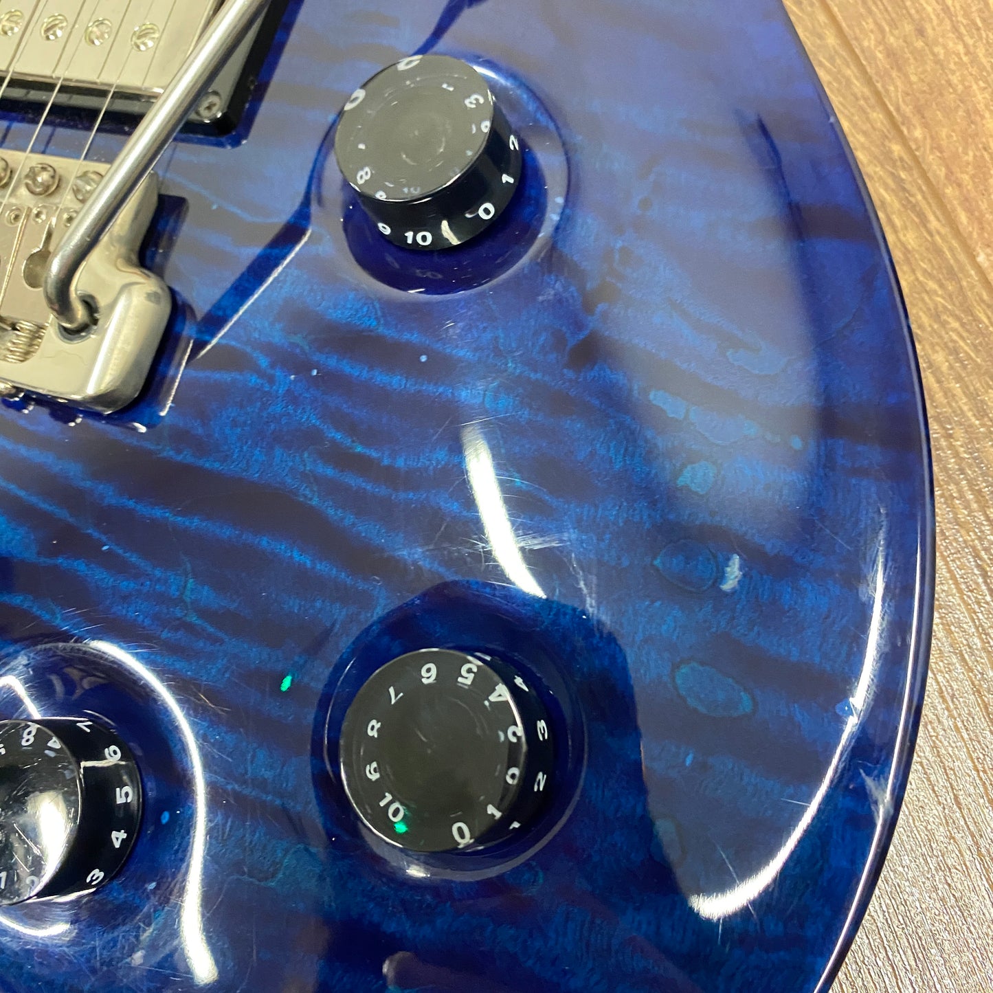 Pre-Owned PRS Custom 22 Quilted 10 Top - Royal Blue - 2007