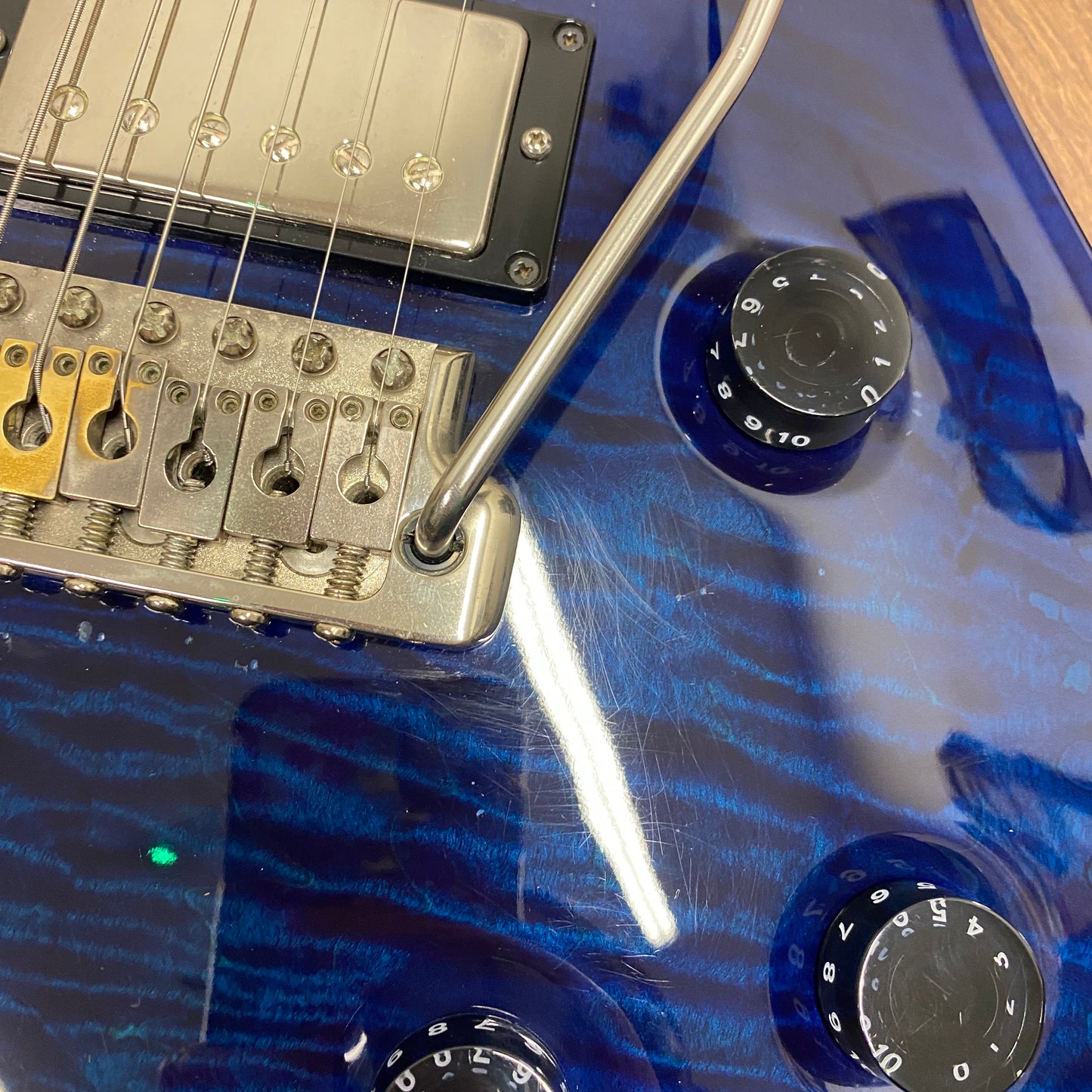 Pre-Owned PRS Custom 22 Quilted 10 Top - Royal Blue - 2007