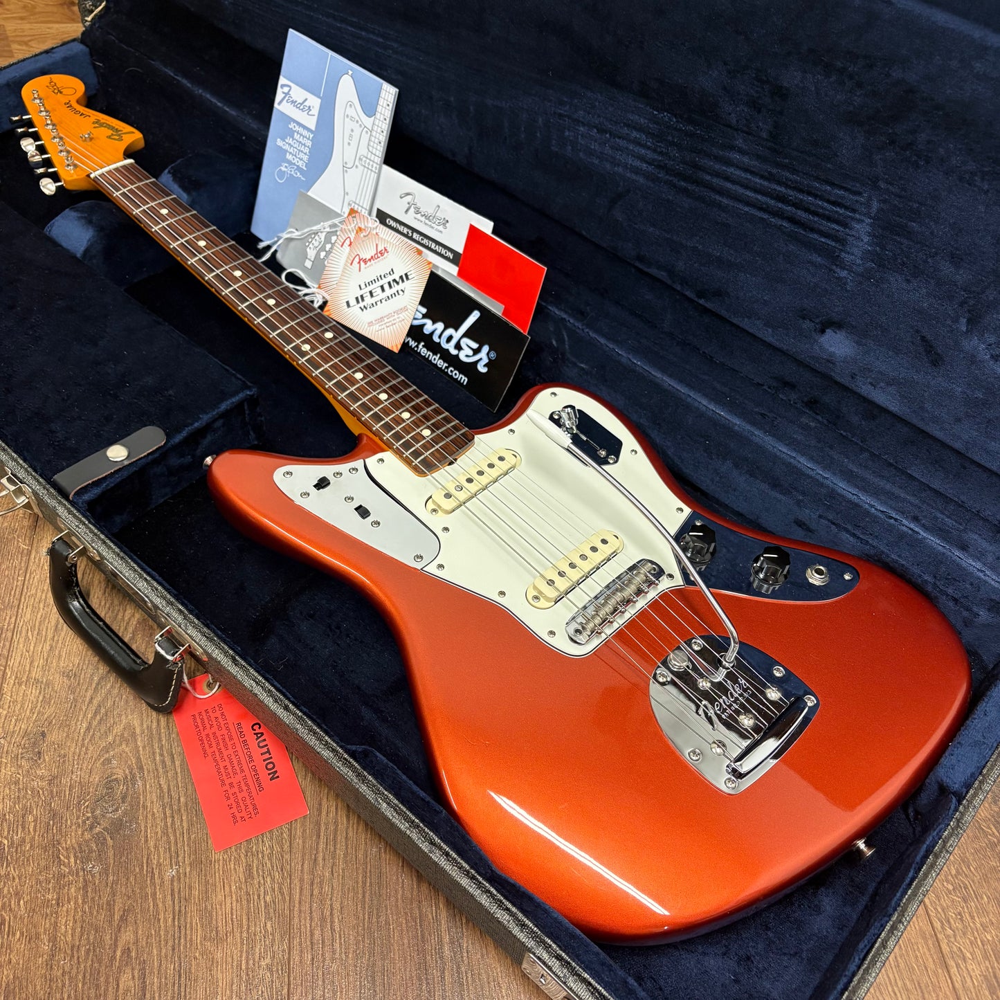 Pre-Owned Fender Johnny Marr Jaguar - Metallic KO - 2013