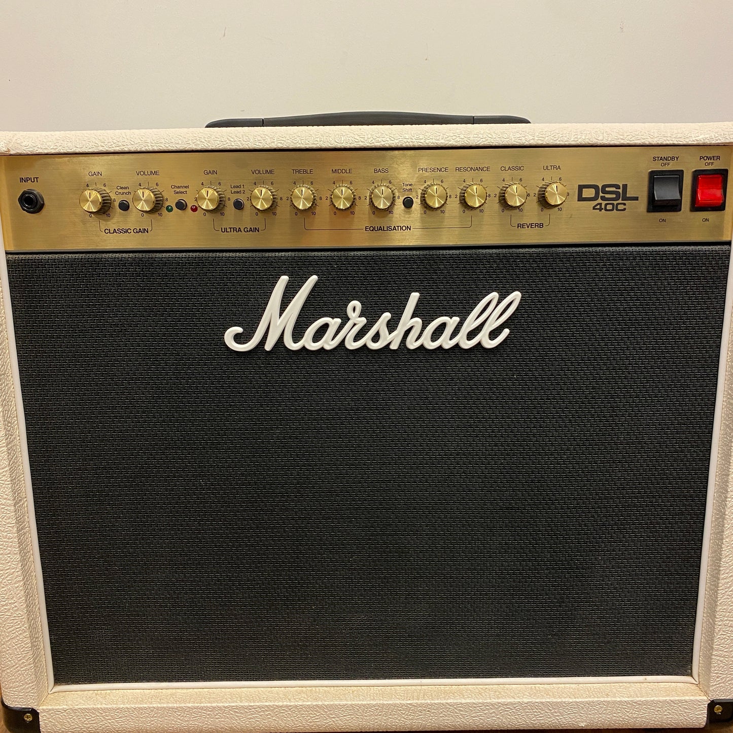 Pre-Owned Marshall DSL40C 40w Valve Combo Amp w/ Foot Switch - Cream