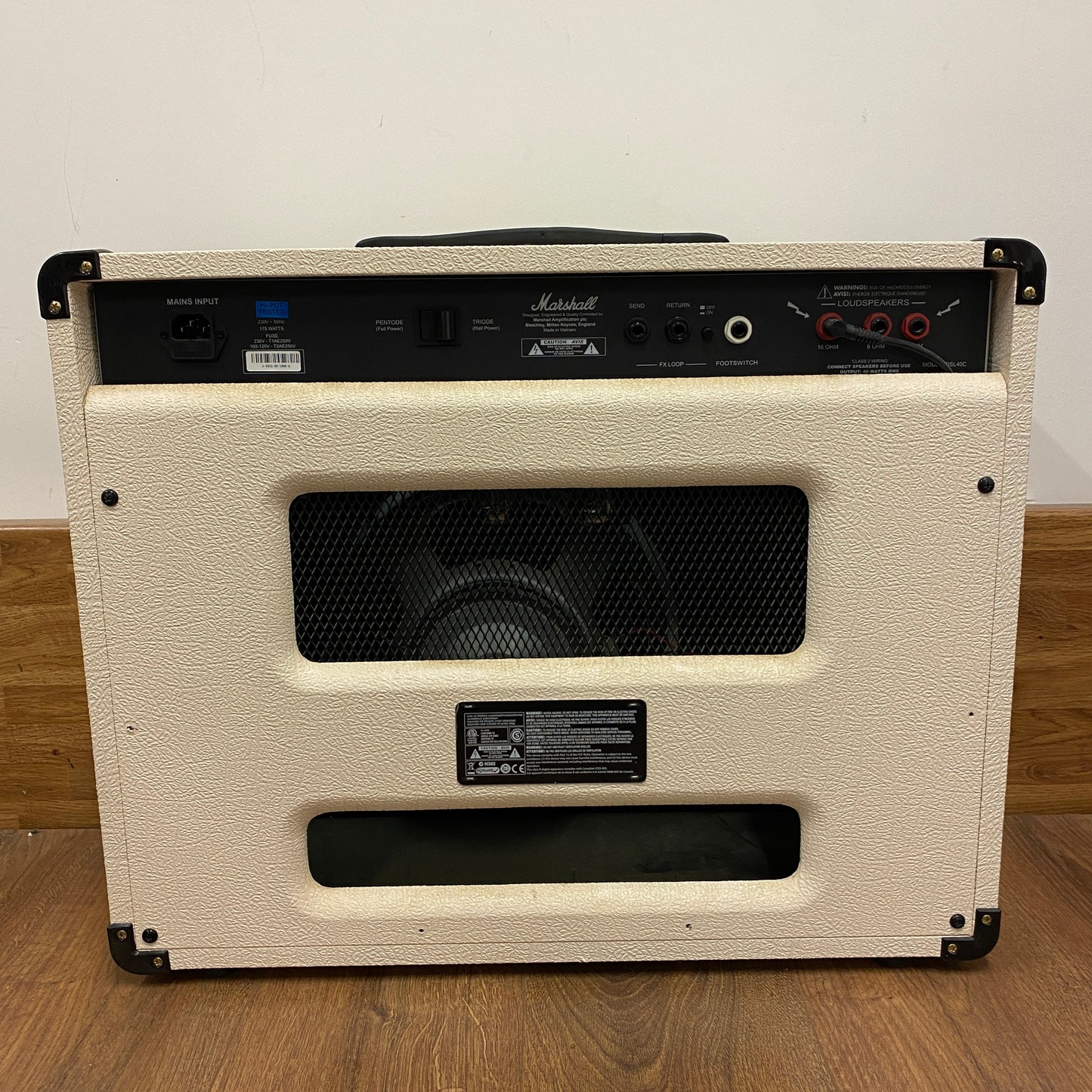Pre-Owned Marshall DSL40C 40w Valve Combo Amp w/ Foot Switch - Cream