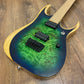 Pre-Owned Ibanez Iron Label RGDIX6MPB - Surreal Blue Burst