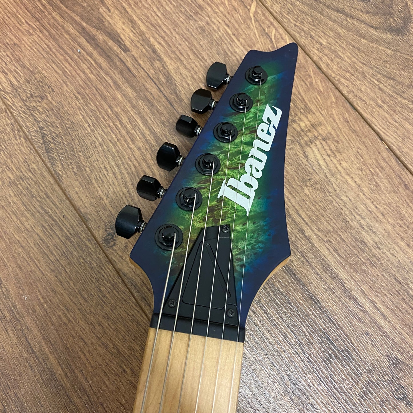 Pre-Owned Ibanez Iron Label RGDIX6MPB - Surreal Blue Burst