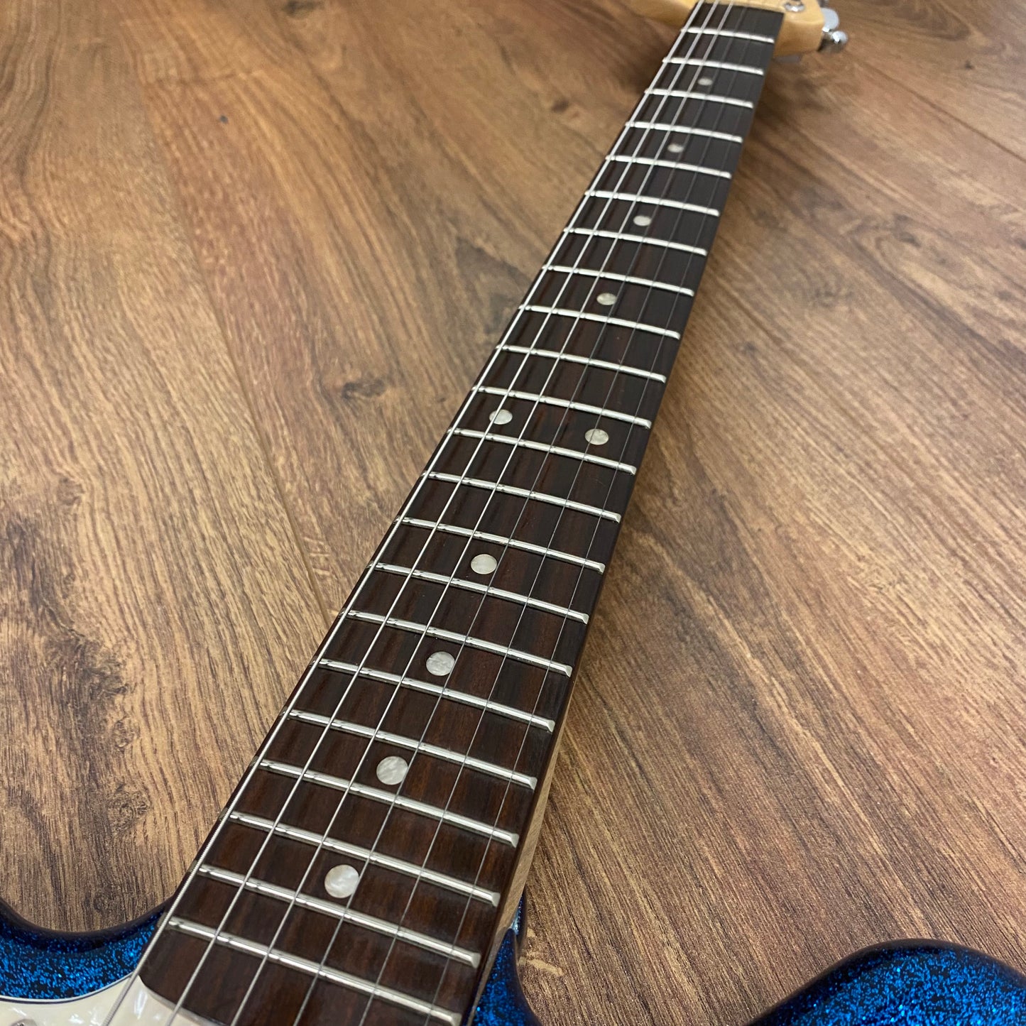 Pre-Owned Squier Paranormal Super-Sonic - Blue Sparkle
